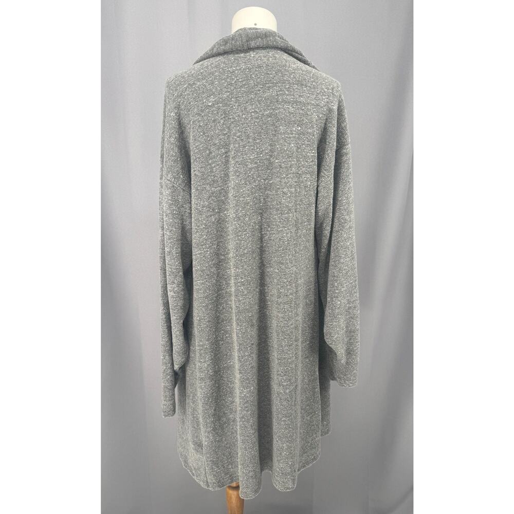 Joah Brown Gray Open-Front Cozy Cardigan - Picture 4 of 9